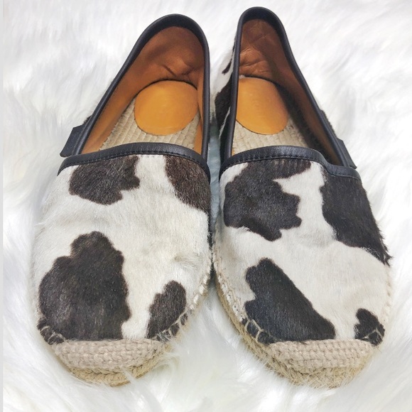 Gucci Cow Printed Calf Hair Espadrille Flats - Picture 4 of 8